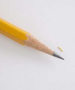 Size comparison of Iluvien to Pencil Tip | Randall Wong, M.D., Retina Specialist, Fairfax, Virginia